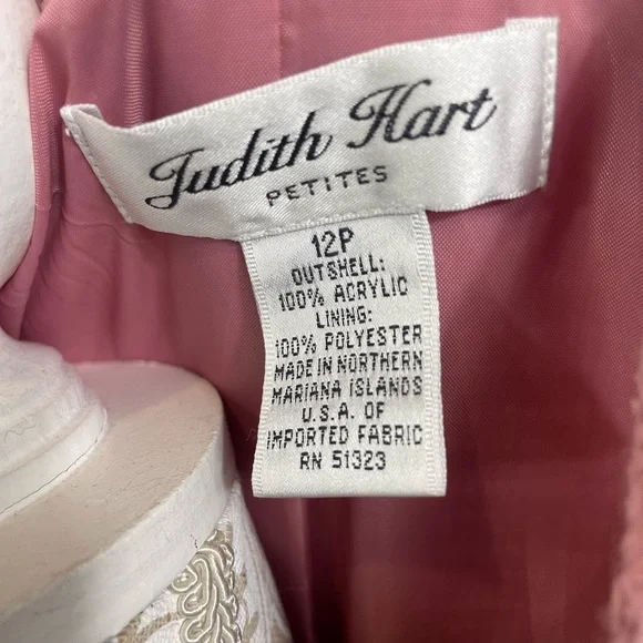Judith Hart Petites pink textured blazer size 12P - Picture 2 of 9